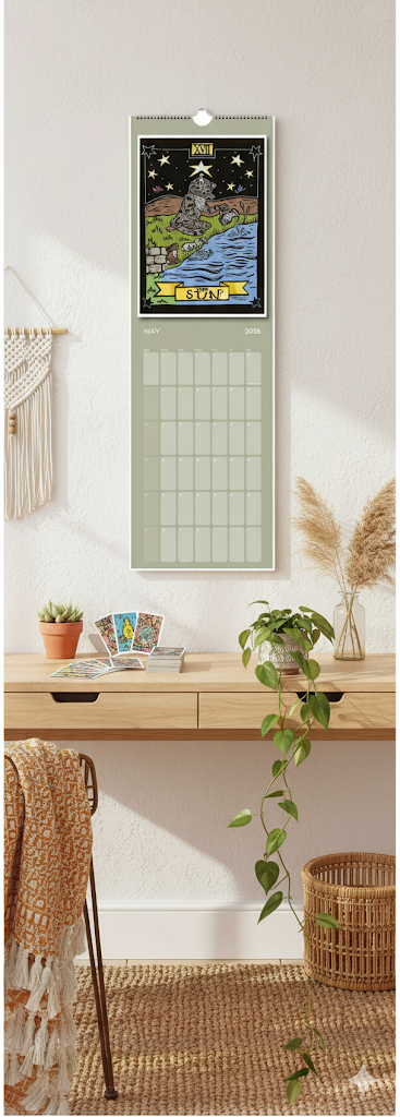 Tarot Cats 2026 Wall Calendar - free shipping