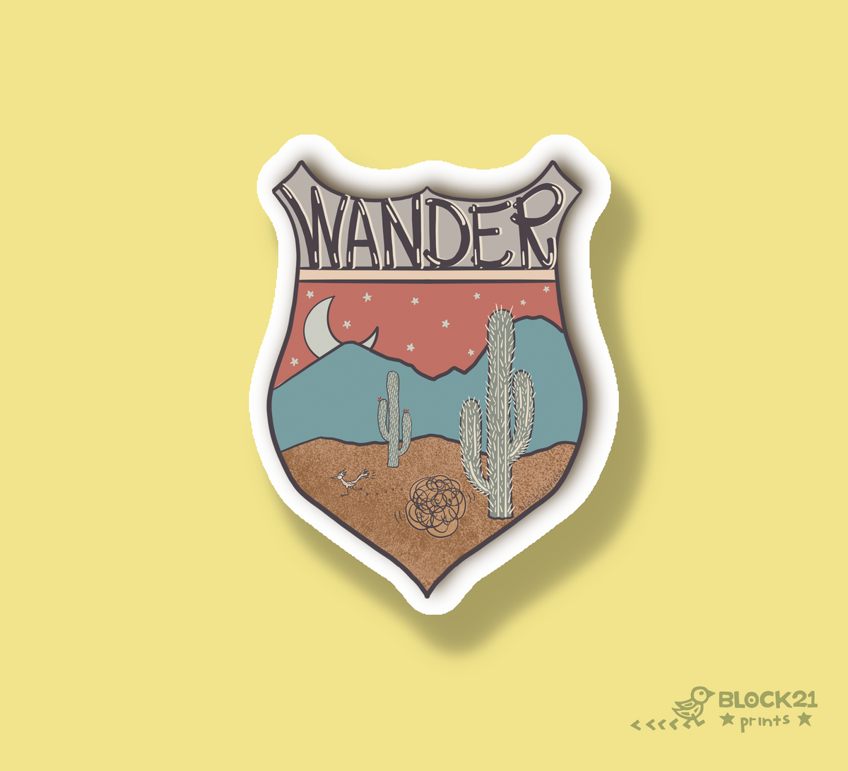 Go West Sticker Set | 4 Western Adventure Vinyl Stickers