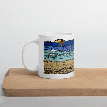 Beach Sandpiper Inspirational Mug