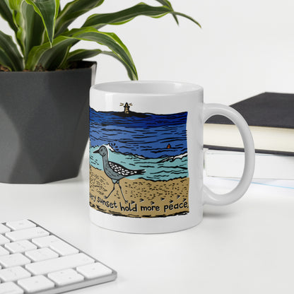 Beach Sandpiper Inspirational Mug