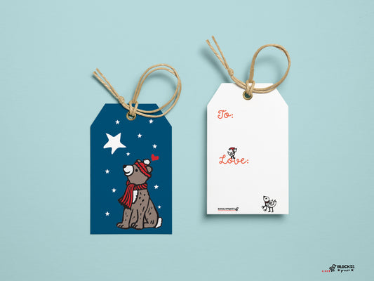 Holiday Winter Bear - Gift Tags - set of 5