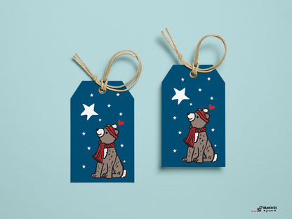 Holiday Winter Bear - Gift Tags - set of 5