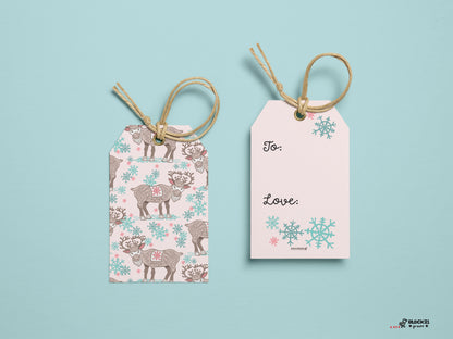 Holiday Winter Walks Gift Tags - set of 5