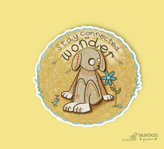 Wonder Dog Sticker | Stay Connected to Wonder
